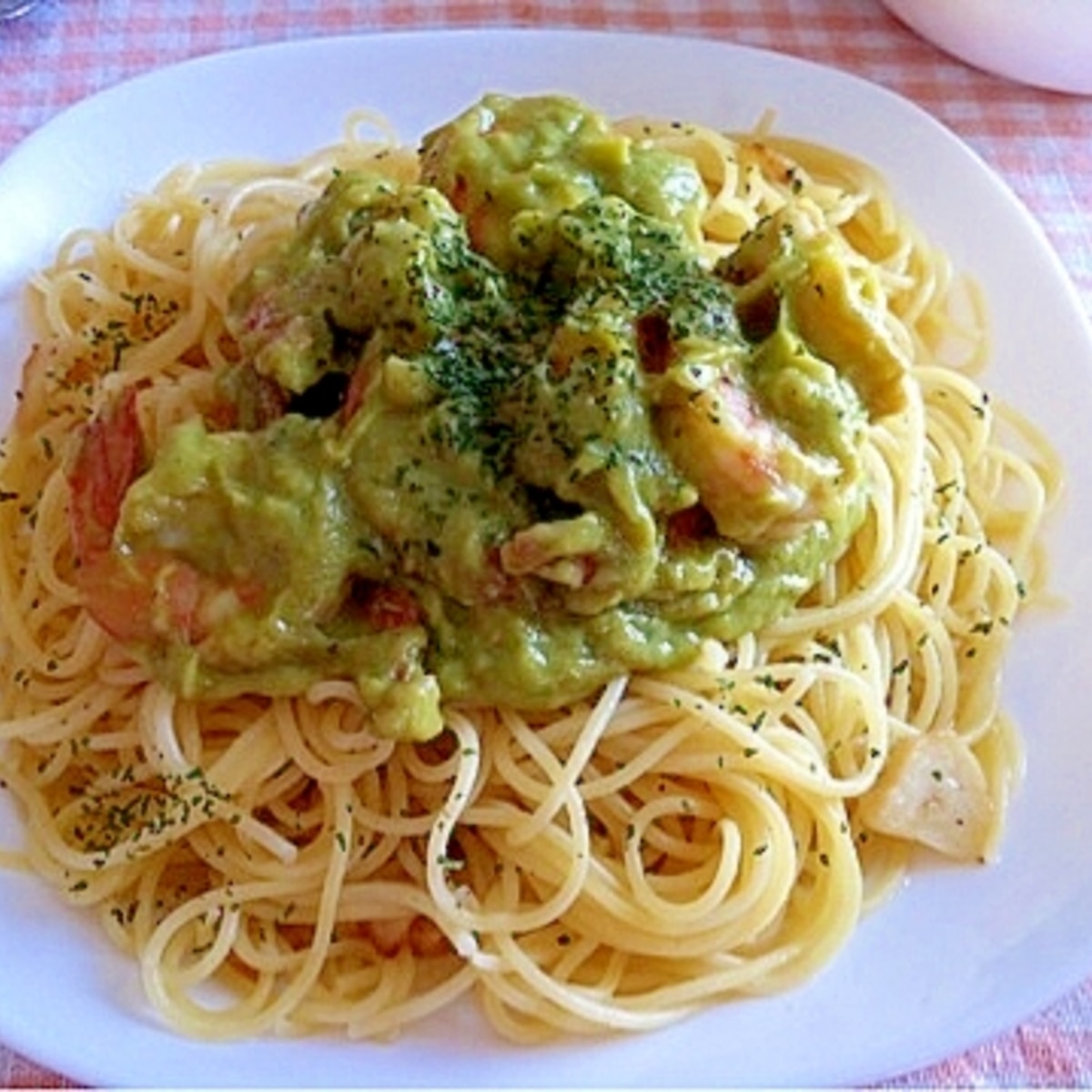 ガカモレを使った 海老とアボカドのパスタ レシピ 作り方 By まいまい917 楽天レシピ ガカモレを使った 海老とアボカドのパスタ レシピ 作り方 By まいまい917 楽天レシピ